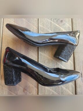 ⭐️ MICHAEL Michael Kors Cher Flex Pumps Block-Heel Kitten Studded Crystal Heels